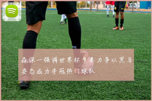 森保一强调世界杯节奏力争以黑马姿态成为夺冠热门球队